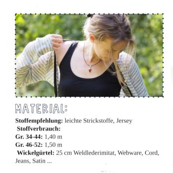 PAPIERSCHNITTMUSTER "Strickjäckchen" von AnniNanni