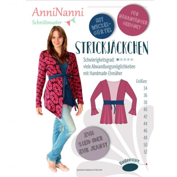 PAPIERSCHNITTMUSTER "Strickjäckchen" von AnniNanni