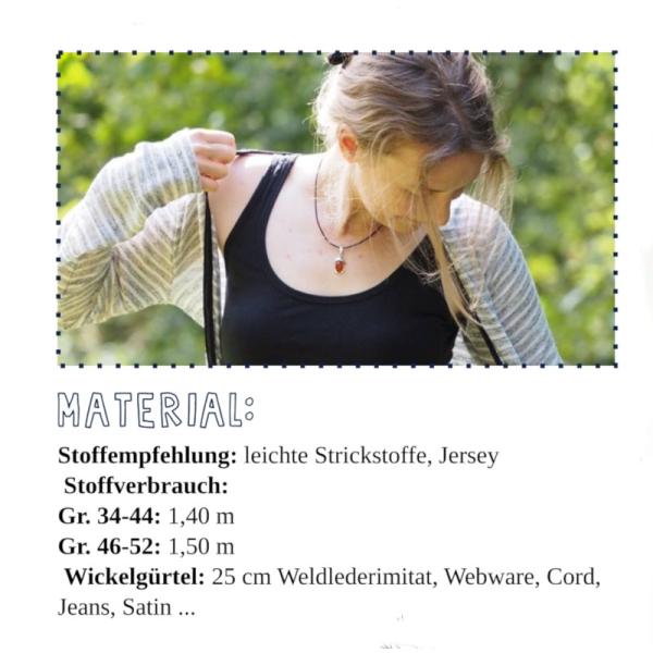 PAPIERSCHNITTMUSTER "Strickjäckchen" von AnniNanni